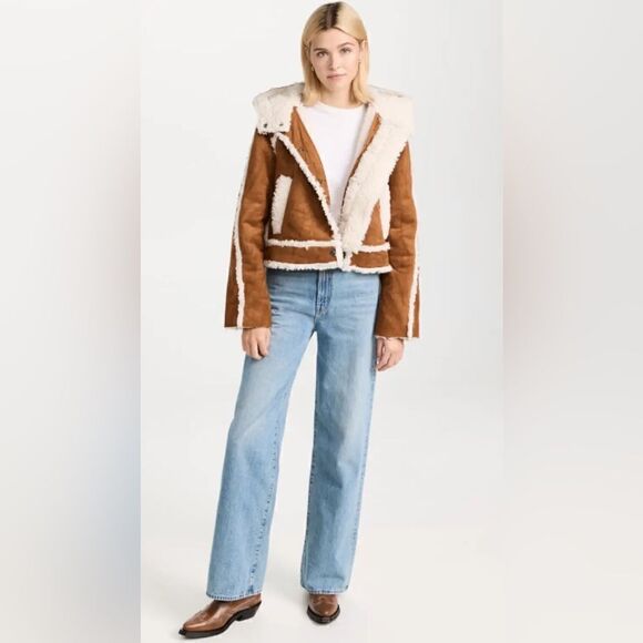 Free People Vegan Exchange Shearling Jacket - Picture 4 of 9